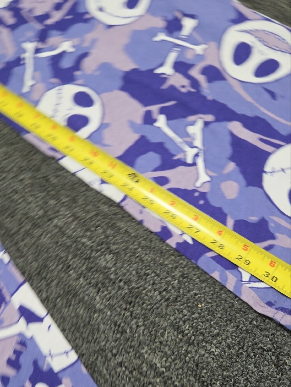 (#3C) Disney Purple Skull & Bones Pajama Bottoms - Picture 6 of 7